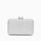 Midnight Lattice Clutch Bag