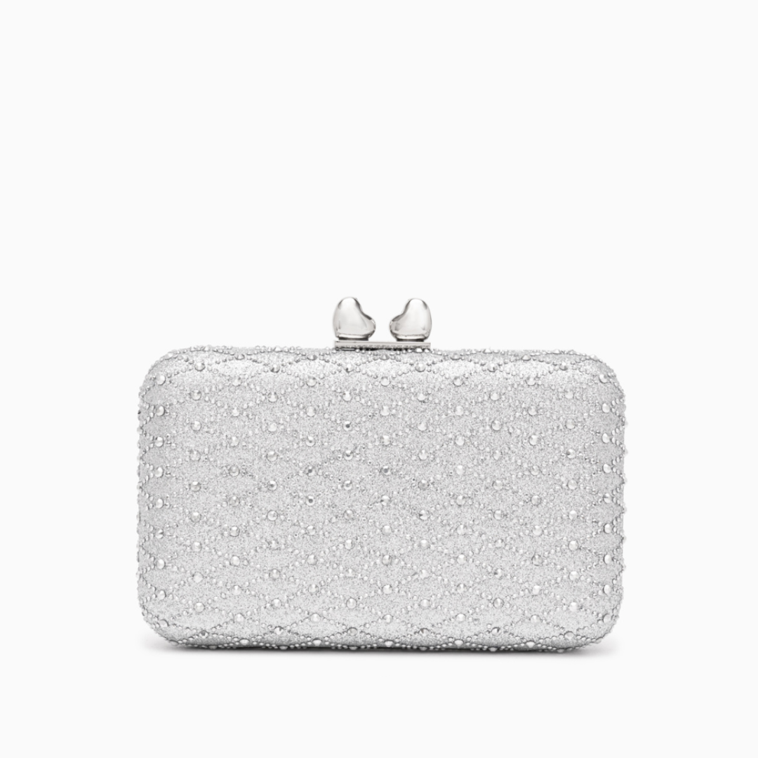 Midnight Lattice Clutch Bag