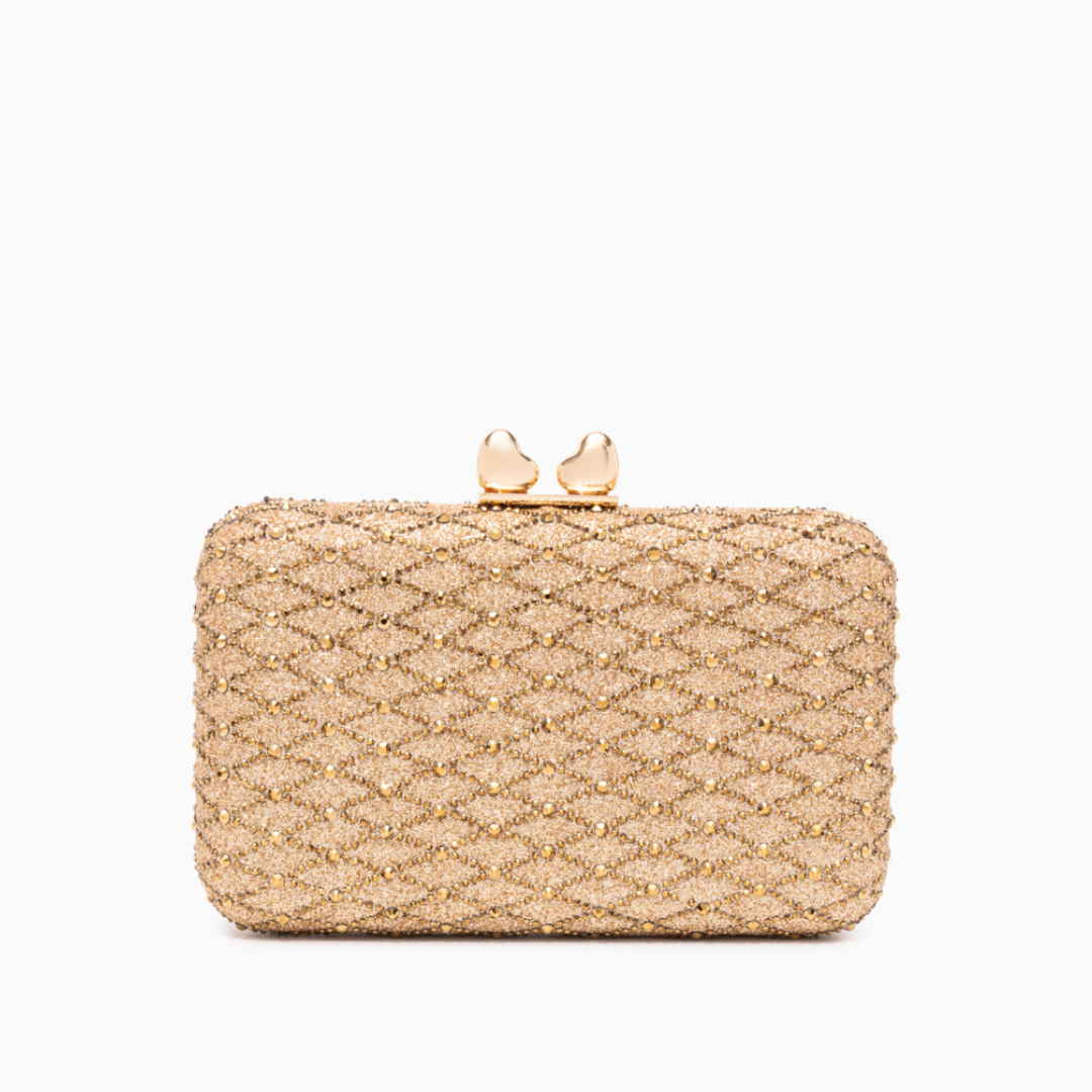 Midnight Lattice Clutch Bag
