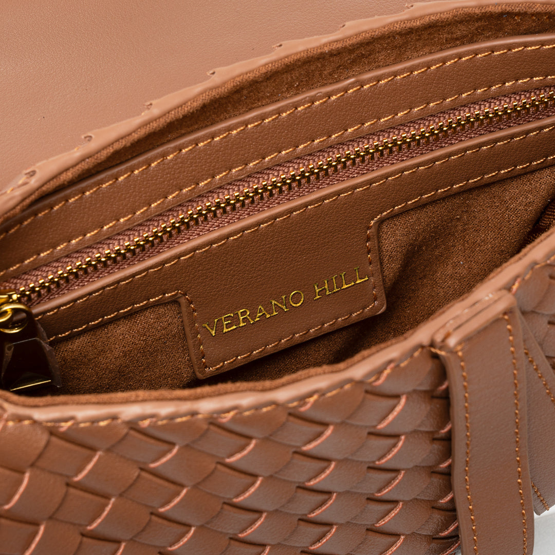 Madelyn Woven Saddle Bag