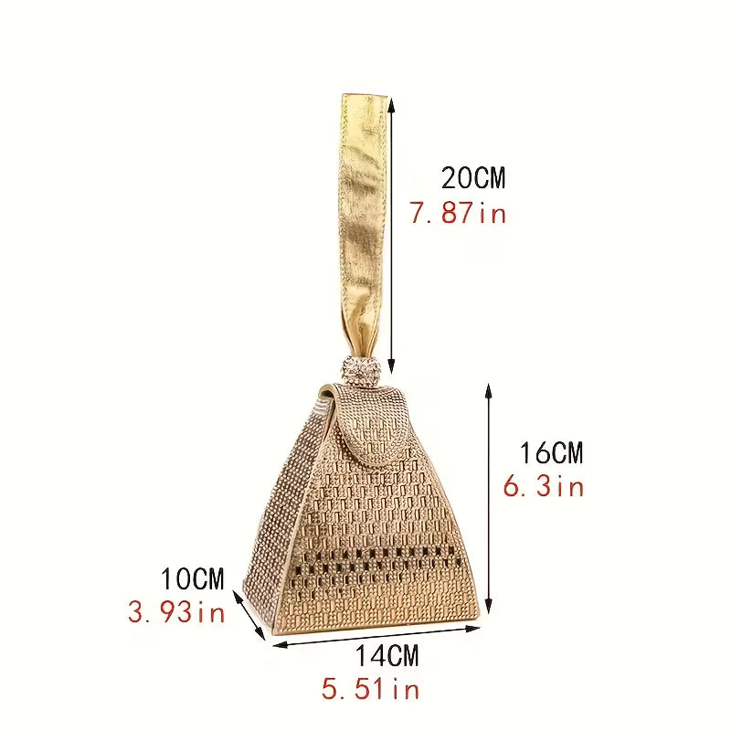 Crystal Pyramid Handbag