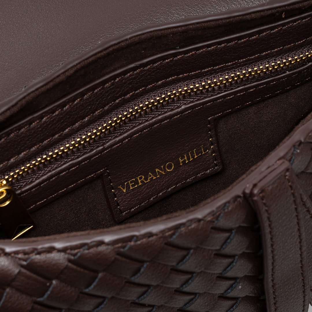 Madelyn Woven Saddle Bag