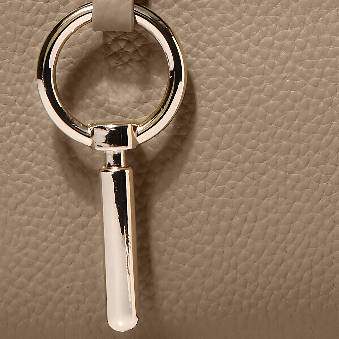 Aubri Structured Leather Handbag