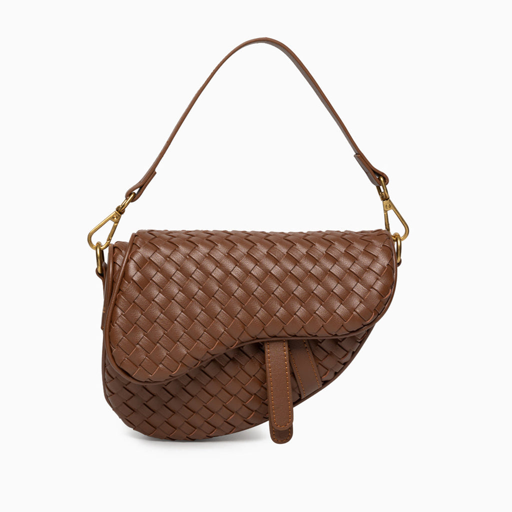 Madelyn Woven Saddle Bag