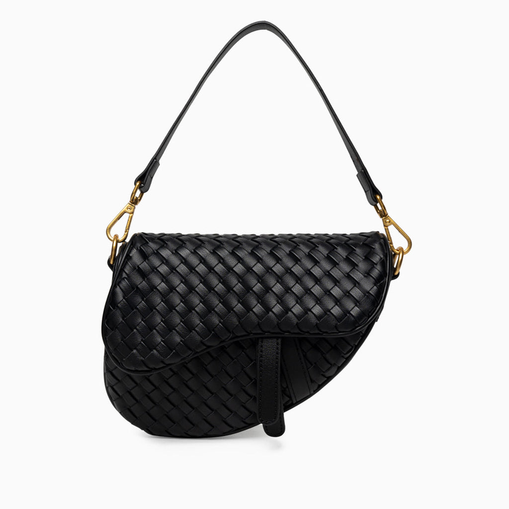Madelyn Woven Saddle Bag