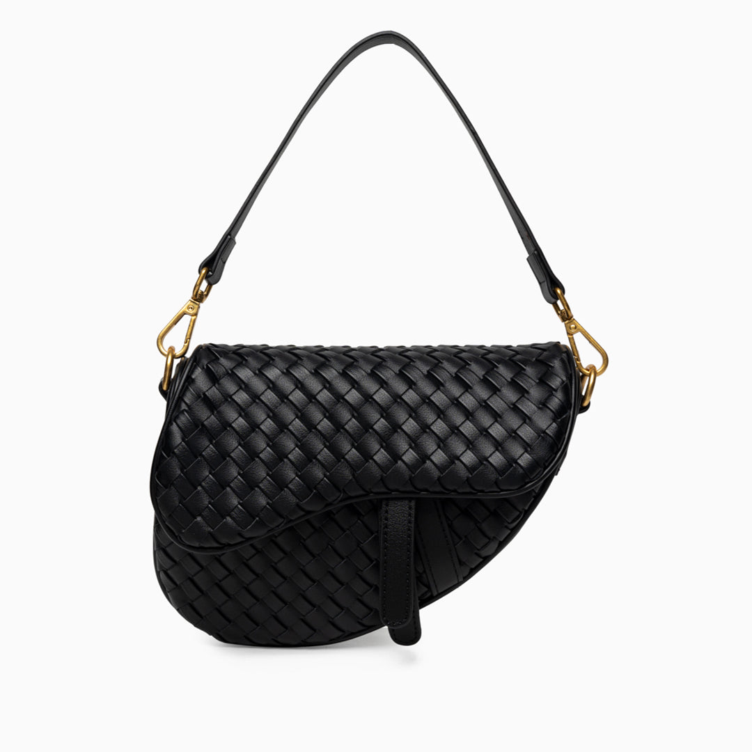 Madelyn Woven Saddle Bag