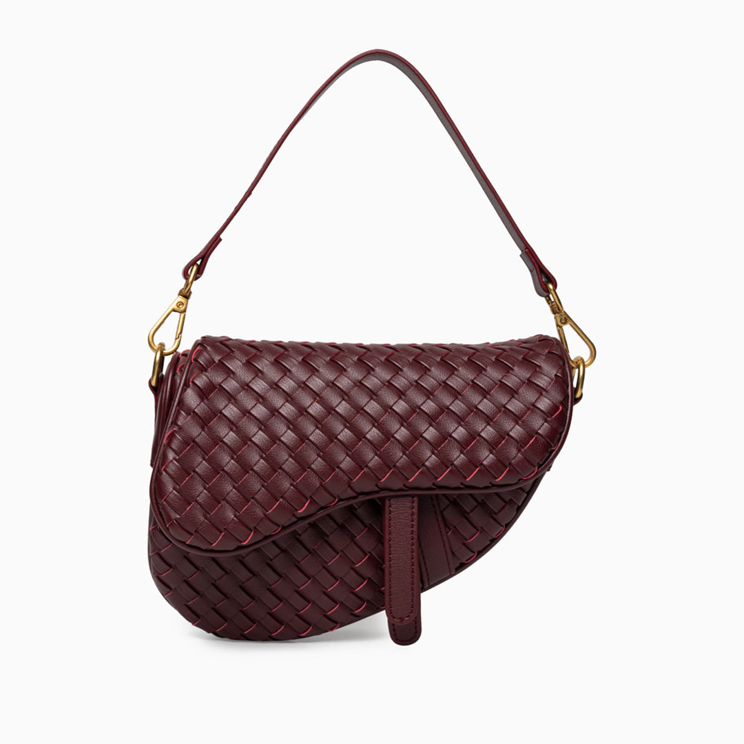 Madelyn Woven Saddle Bag
