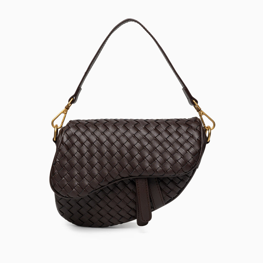 Madelyn Woven Saddle Bag