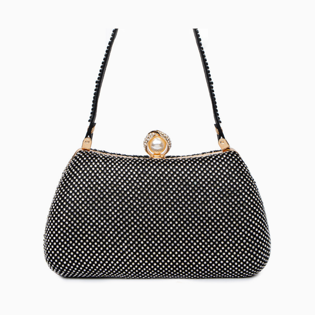 Vintage Rhinestones Glitter Handbag