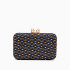Midnight Lattice Clutch Bag