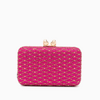 Midnight Lattice Clutch Bag