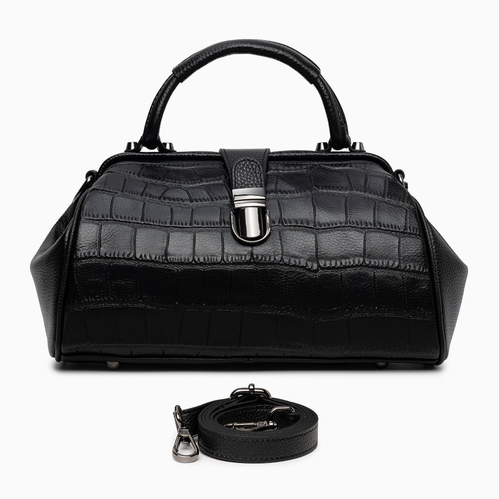 Elena Crocodile Handbag