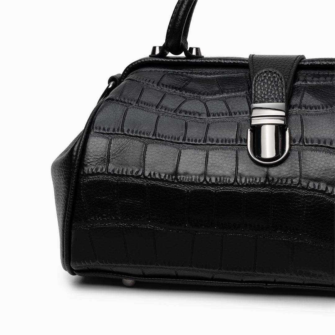 Elena Crocodile Handbag