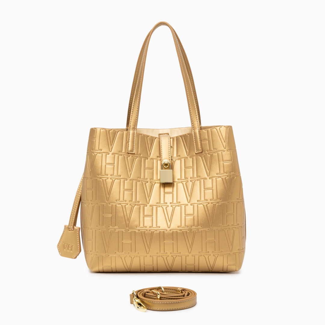 VH Embossed Shoulder Bag