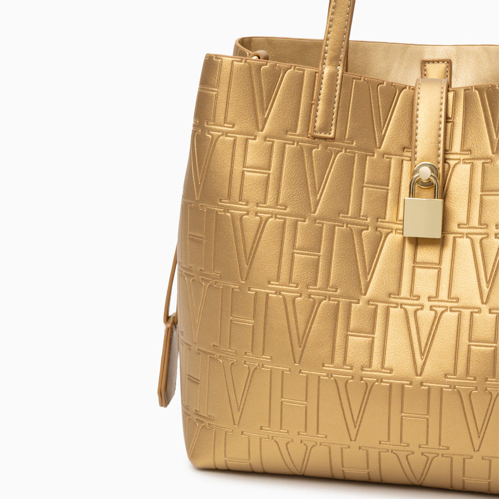 VH Embossed Shoulder Bag
