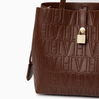 VH Embossed Shoulder Bag