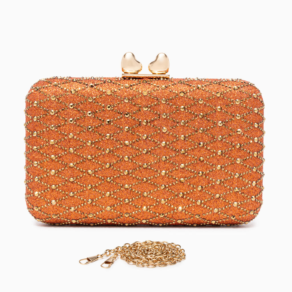 Midnight Lattice Clutch Bag