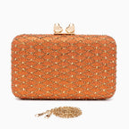 Midnight Lattice Clutch Bag