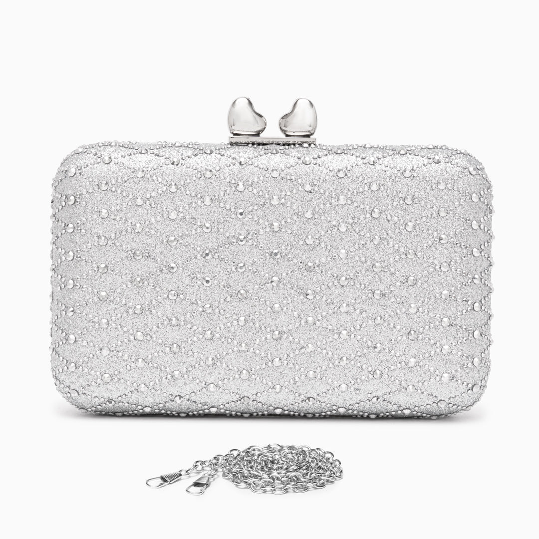 Midnight Lattice Clutch Bag