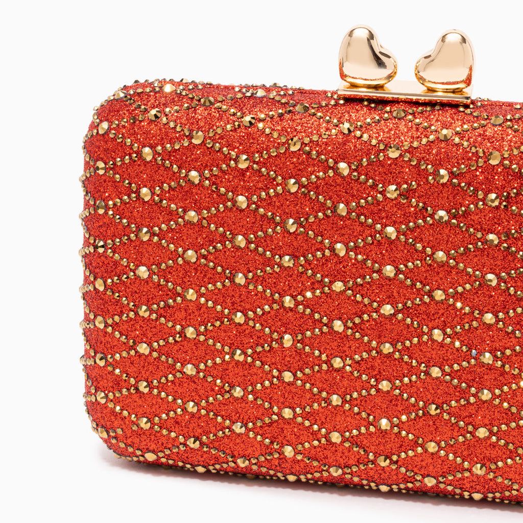 Midnight Lattice Clutch Bag