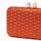 Midnight Lattice Clutch Bag