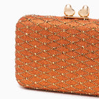 Midnight Lattice Clutch Bag