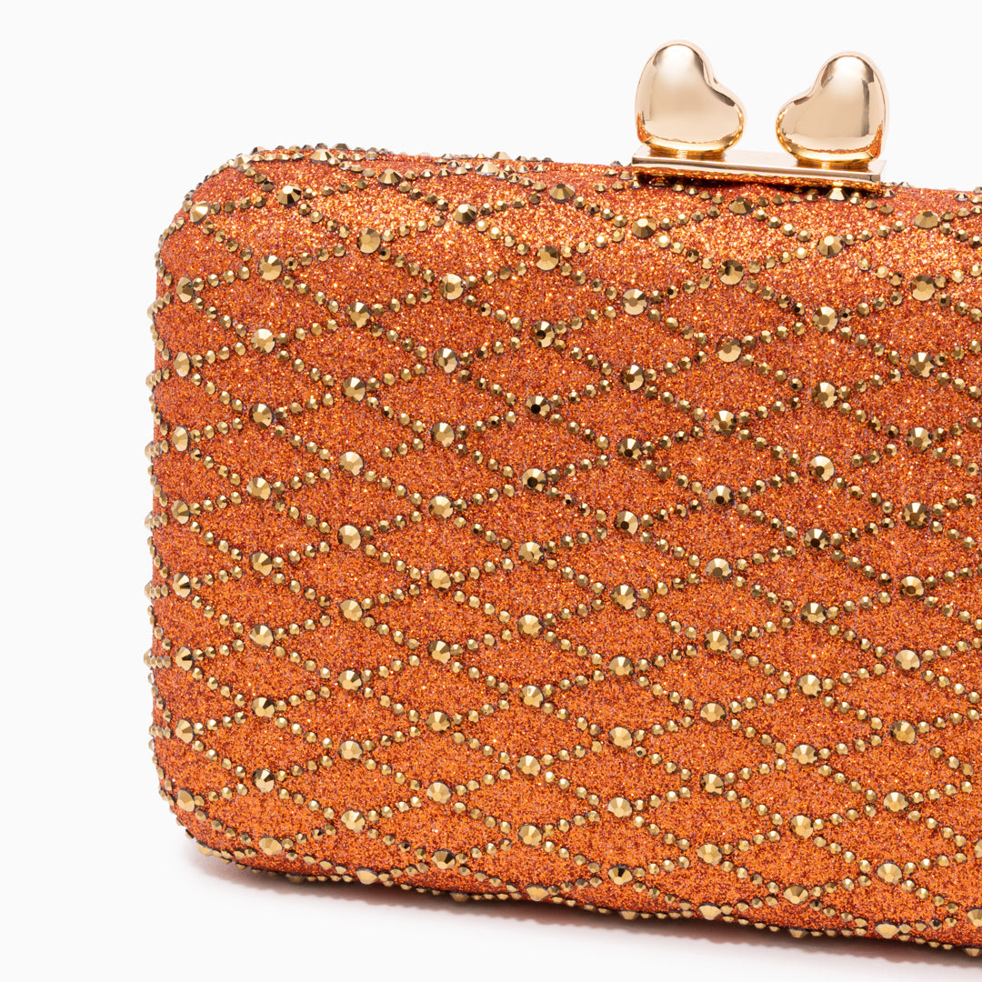 Midnight Lattice Clutch Bag