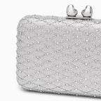 Midnight Lattice Clutch Bag