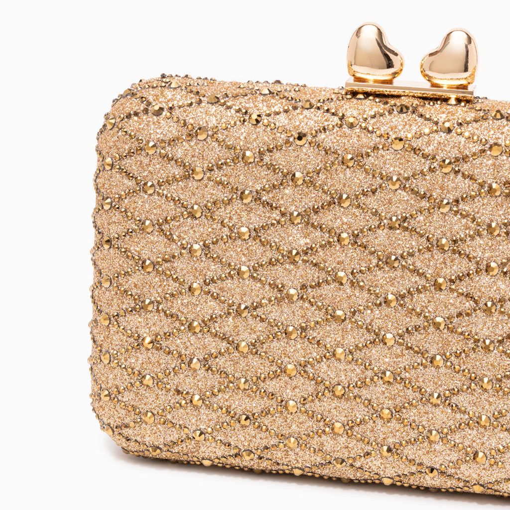 Midnight Lattice Clutch Bag