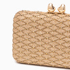 Midnight Lattice Clutch Bag