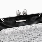 Midnight Lattice Clutch Bag