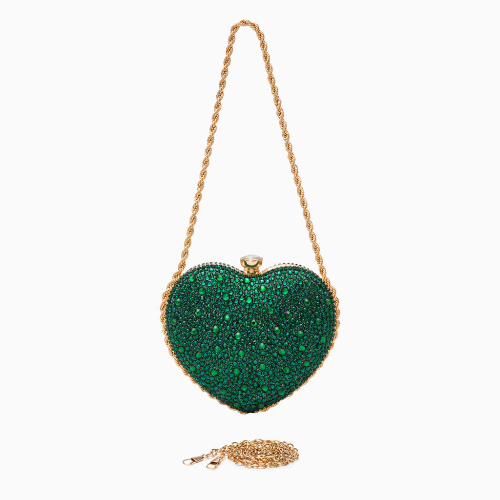 Ana Crystal Heart Crossbody Bag