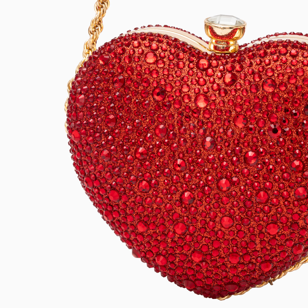 Ana Crystal Heart Crossbody Bag
