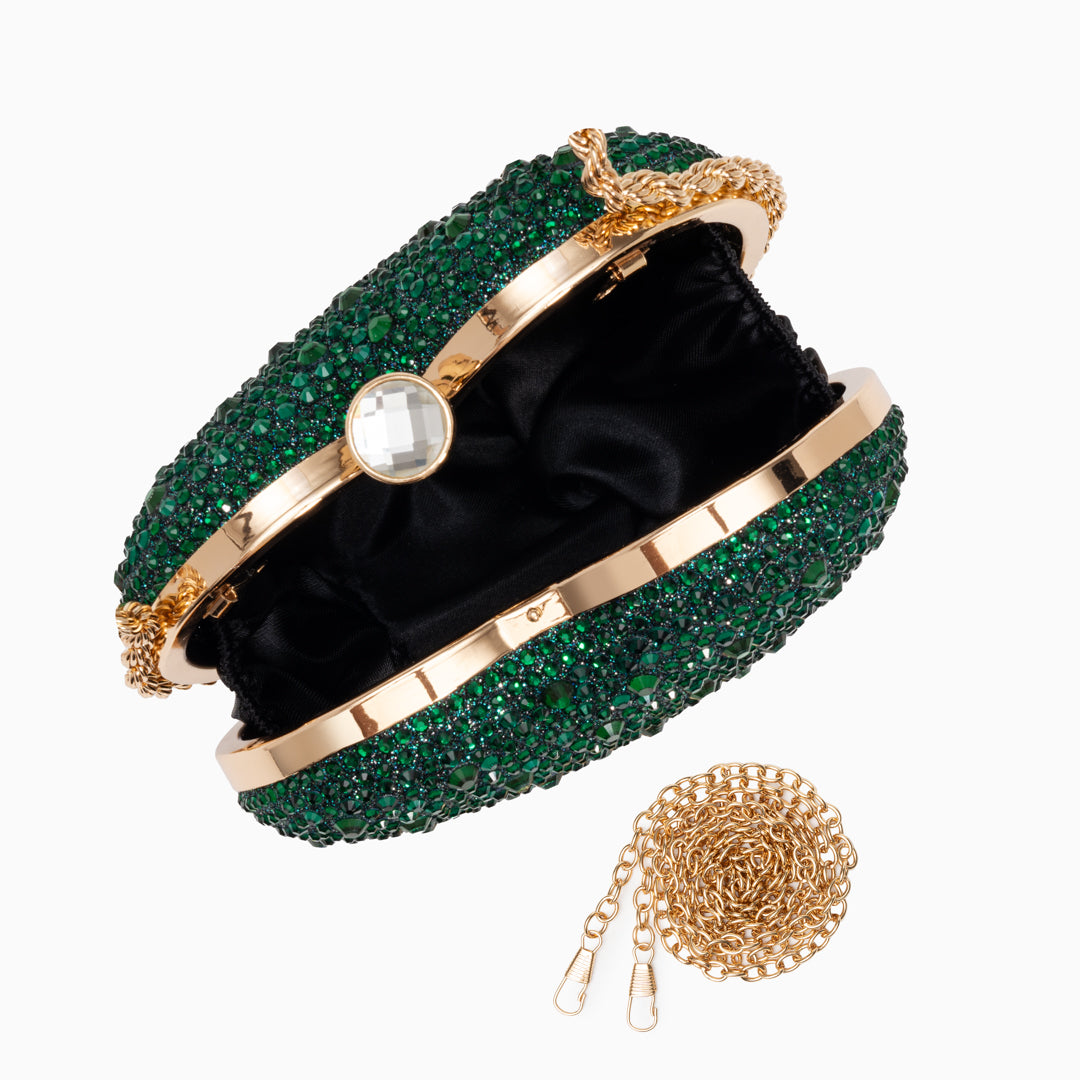 Ana Crystal Heart Crossbody Bag