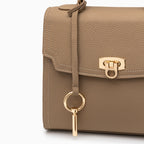 Aubri Structured Leather Handbag