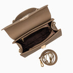 Aubri Structured Leather Handbag