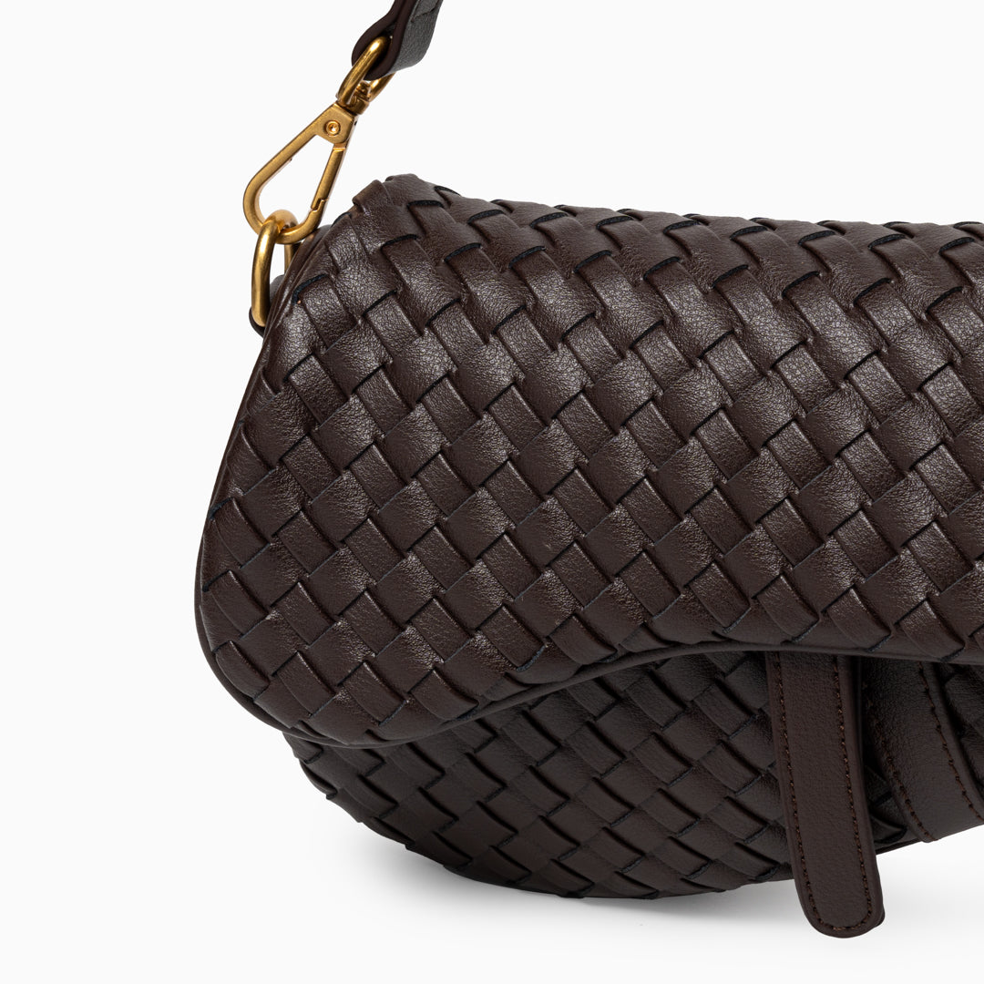 Madelyn Woven Saddle Bag