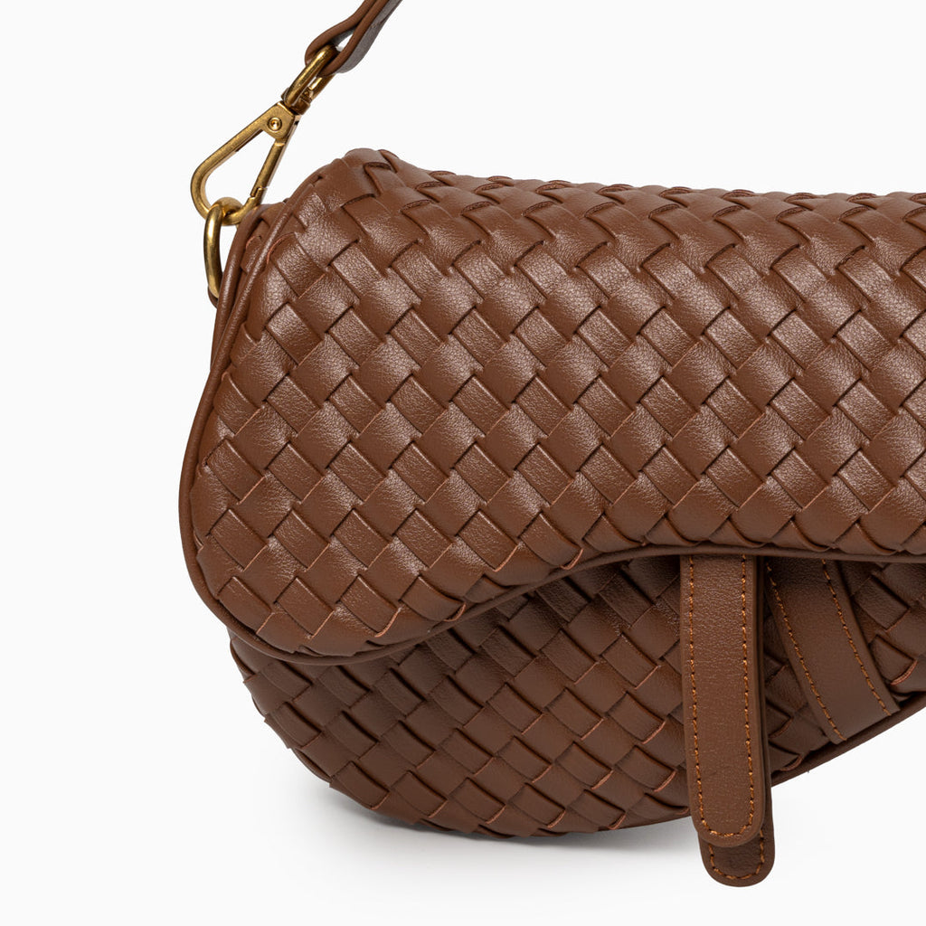 Madelyn Woven Saddle Bag