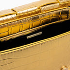 Crocodile Pattern Crossbody Bag