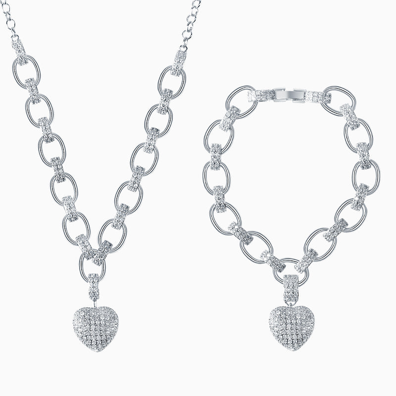 The Hills Heart Pendant Jewelry Set