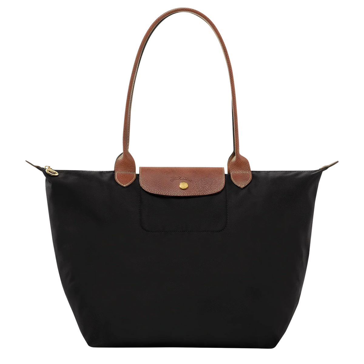 Large Foldable Nylon Bag, Black