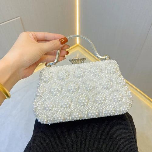 (CS) Clarabelle Pearl Clutch Bag