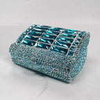 (CS) Victoria Crystals Clutch Bag - Sky Blue