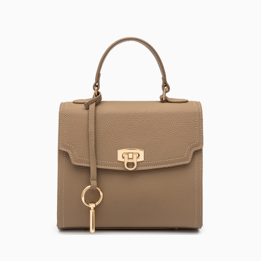 Aubri Structured Leather Handbag