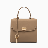 Aubri Structured Leather Handbag