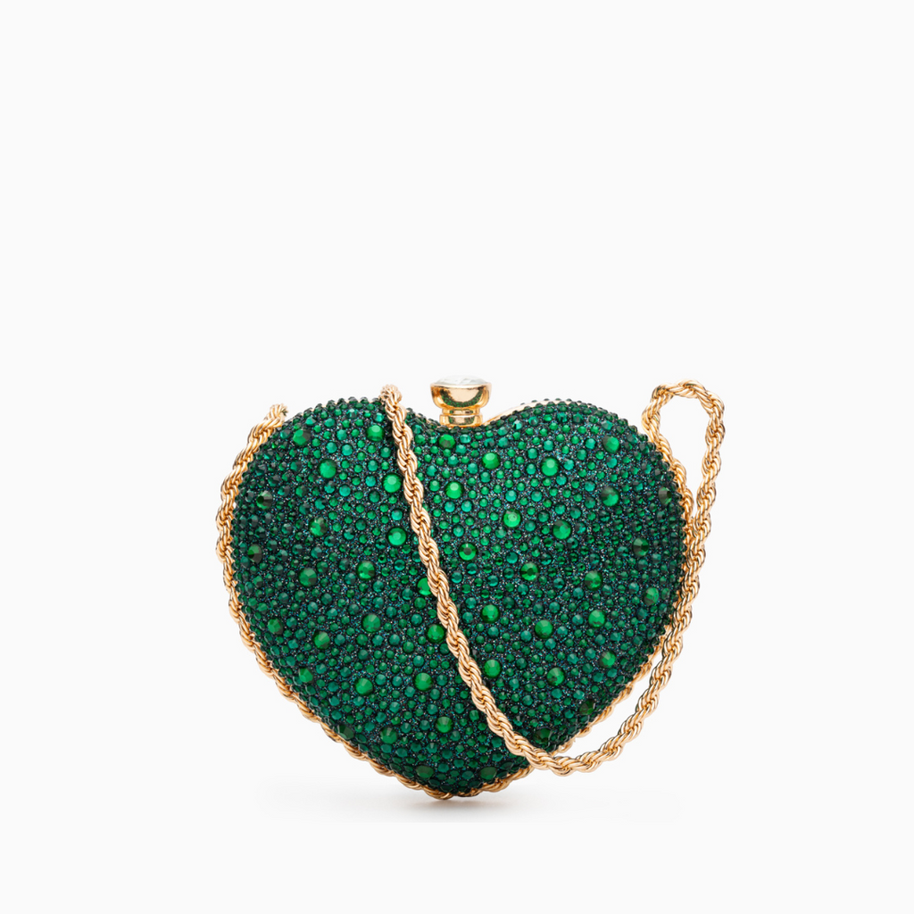 Ana Crystal Heart Crossbody Bag