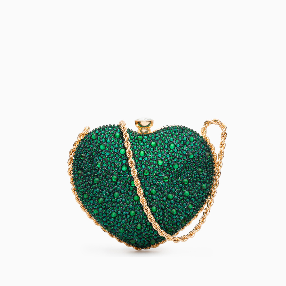 Ana Crystal Heart Crossbody Bag