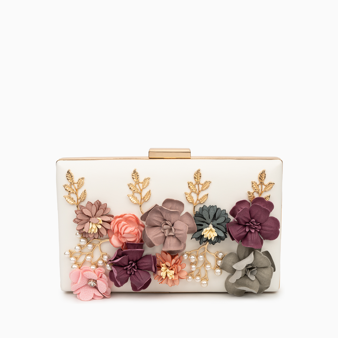 (CS) Juliet Flower Clutch Bag