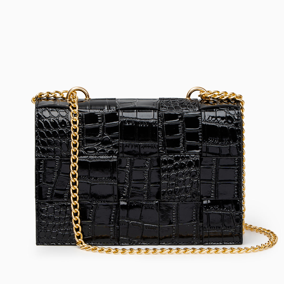 Crocodile Pattern Crossbody Bag